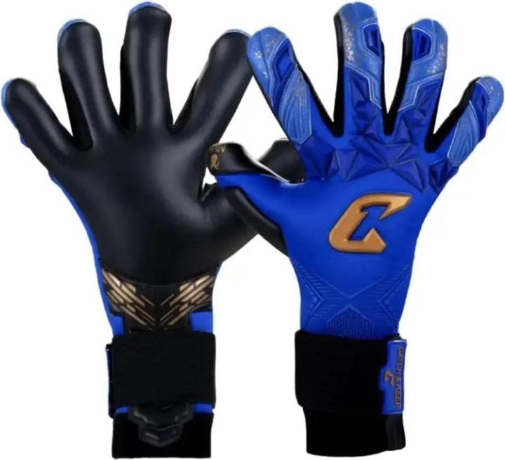 Catch & Keep Fussballhandschuhe Pulse X Blue Gr. 10 Torwart Goalie Handschuhe (10)