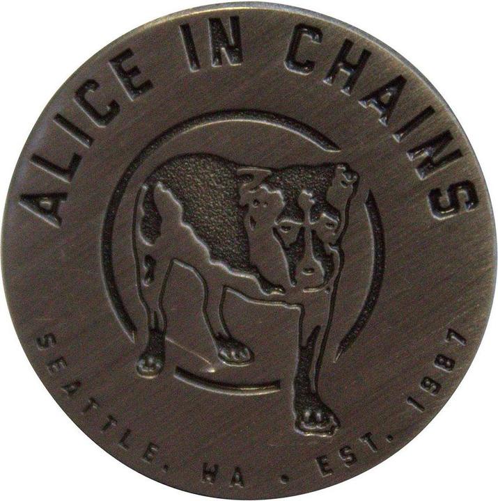 Alice In Chains Abzeichen Three Legged Dog Messing
