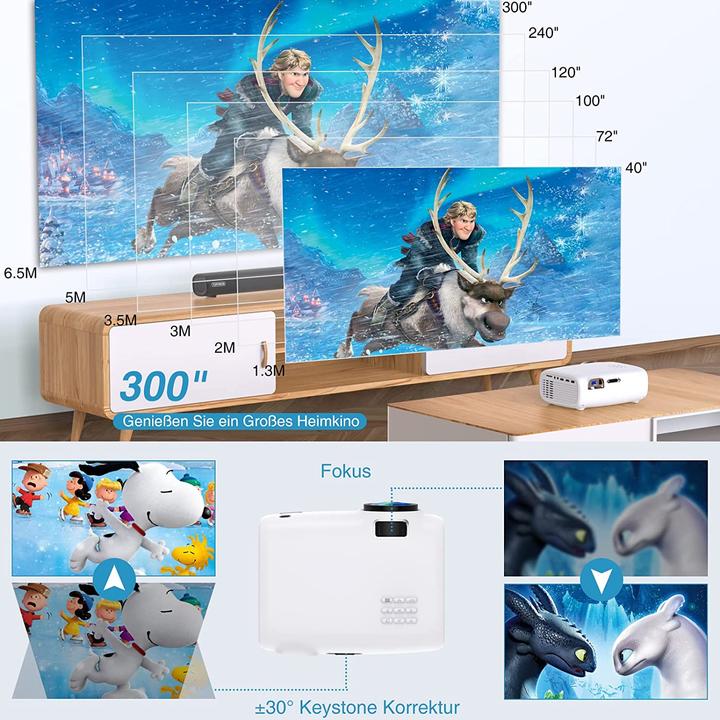 Produktbild Howwoo Beamer WiFi Bluetooth