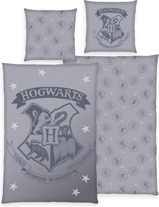 Actual product image Herding Harry Potter bed linen grey 135 x 200 cm / 80 x 80 cm