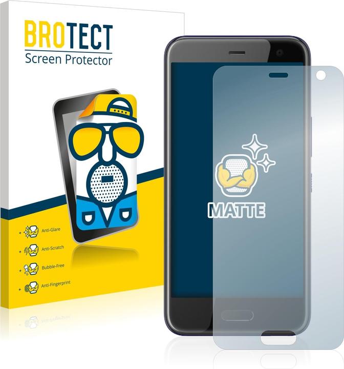 Actual product image BROTECT Protector Anti-Glare (2 Piece, HTC U11 Life)