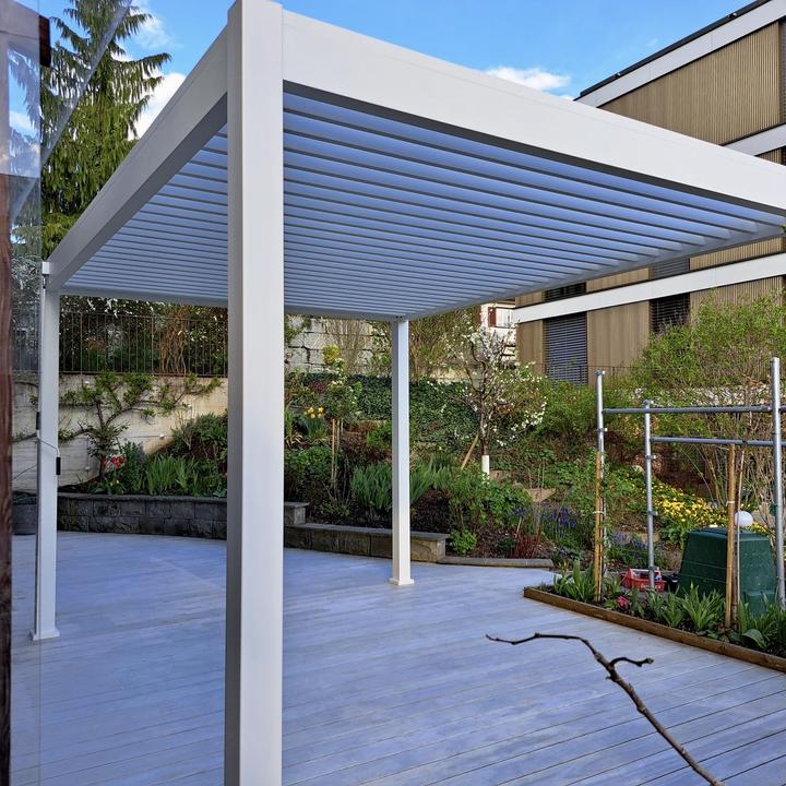 Immagine prodotto Weide Pergola Deluxe Plus 3x4m con tetto a doghe bianco (300 cm, 400 cm)
