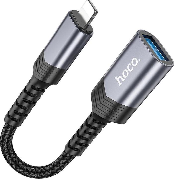 Immagine prodotto Hoco Cable adapter iPhone Lightning 8-pin (male) to USB (female) 3.0 UA24 black (USB 3.0)