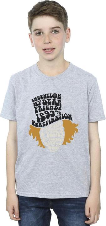 Actual product image Willy Wonka & the Chocolate Factory Boys Willy Wonka Typed Head T-Shirt (152, 158)