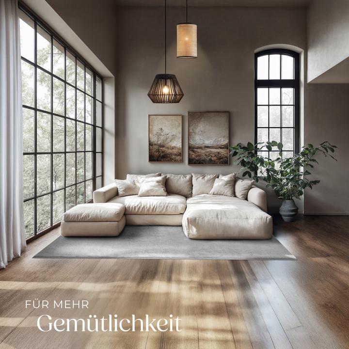 Immagine prodotto tectake Tappeto a pelo corto Soft Zone (140 x 200 cm)