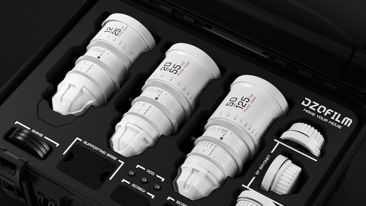 Produktbild Dzofilm Pictor Zoom 3-Lens Kit (12-25/20-55/50-125 T2.8) White (Canon EF-M, Vollformat)