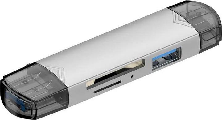 Immagine prodotto PhoneLook Lettore di schede di memoria SD e micro SD multifunzionale con connessione USB-A 3.0 e USB-C (USB 3.0, USB-C)