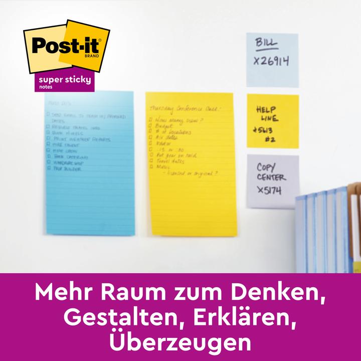 Produktbild Post-it Super Sticky Carnival (101 x 152 mm)