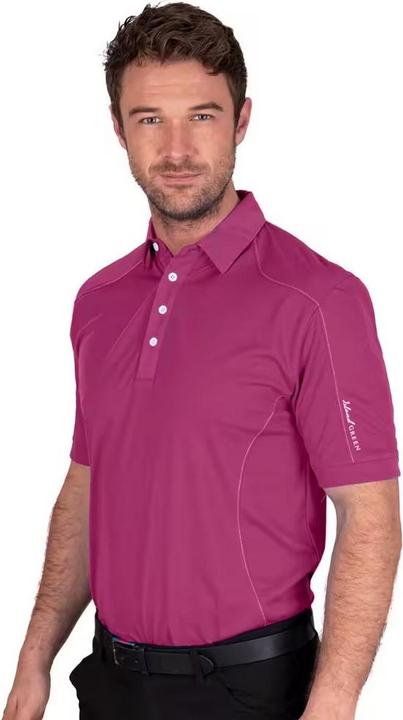 Actual product image Island Green Mens Topstitched Golf Polo Shirt (M)