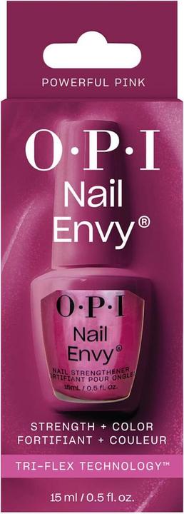 Image du produit OPI Durcisseur pour ongles - Nail Envy Powerful Pink (Rose puissant, Vernis à ongles effet gel)