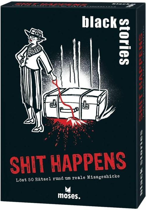 Actual product image black stories Shit Happens (German)