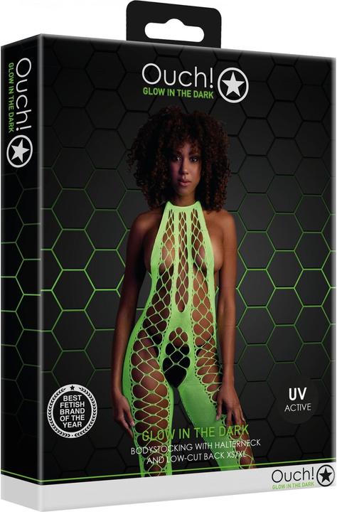 Actual product image Ouch! Bodystocking with Halterneck (One size)