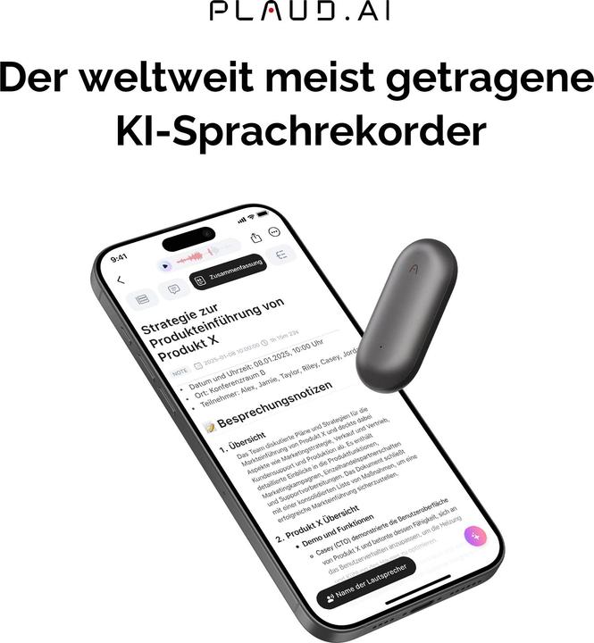 Image du produit Plaud NotePin (64 Go)