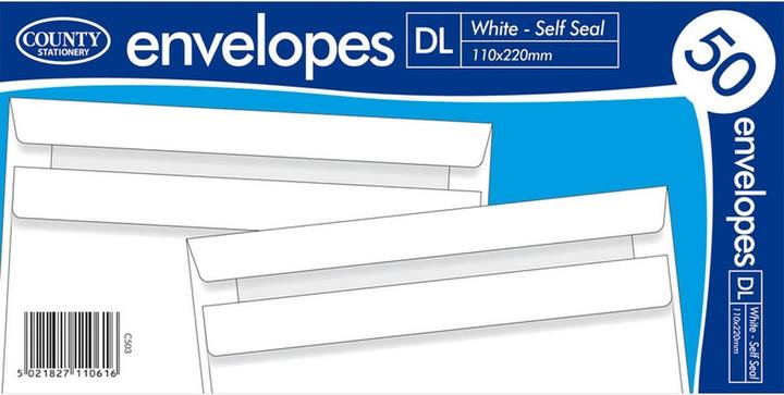 Immagine prodotto Universal Textiles Busta autoadesiva da 50 pezzi (22 x 11 cm, 50 x)