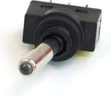 Actual product image Phobya Toggle switch LED blue 1-pole ON/OFF black (3pin)