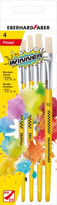 Image du produit EberhardFaber Jeu de brosses à poils, 4 pièces (120 mm)