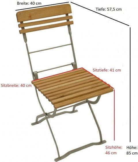 Produktbild Degamo Biergarten - Garnitur Sitzgruppe MÜNCHEN 3-teilig (77 cm)