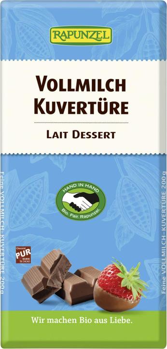 Produktbild Rapunzel BIO-Vollmilch Kuvertüre - 200g - (200 g)