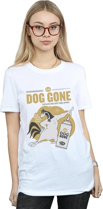 Actual product image Looney Tunes Womens/Ladies Dog Gone Foghorn Leghorn Cotton Boyfriend T-Shirt (XL)