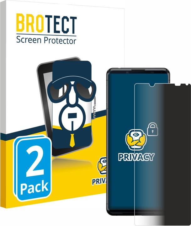 Actual product image BROTECT Anti-spy privacy film Blue light protection film (2 Piece, Sony Xperia 5 II)
