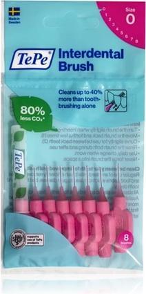 TePe Original Interdental Toothbrushes 0.4Mm Pink 8Pcs (8 x, 0.40 mm)