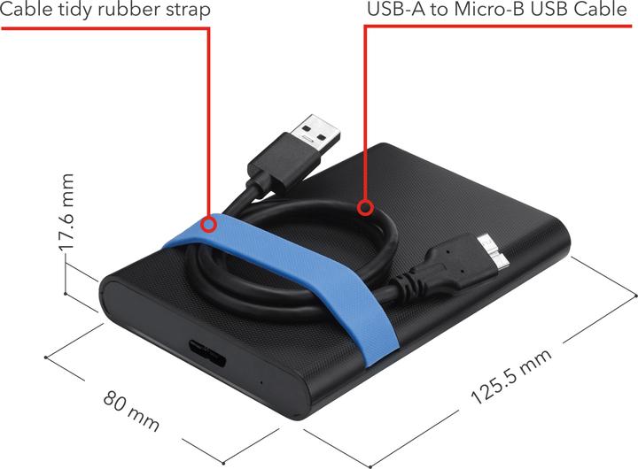 Actual product image Verbatim Store'N'Go Enclosure Kit (2.5")