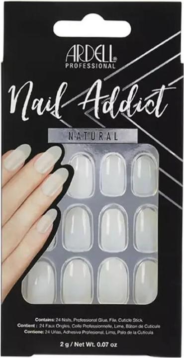 Immagine prodotto Ardell Nail Addict - Nail Addict Natural Oval (Utensile per unghie, Bianco)