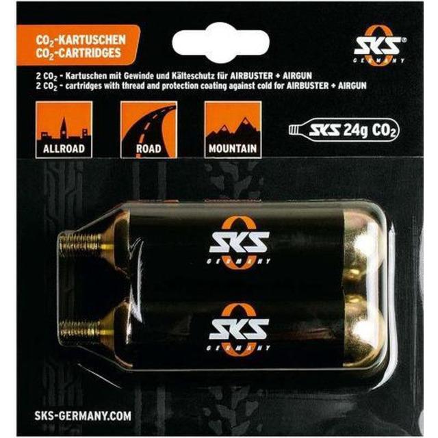 Produktbild SKS CO2-Patronen 2 x 24g mit Gewinde (CO2-Ersatzkartuschen)
