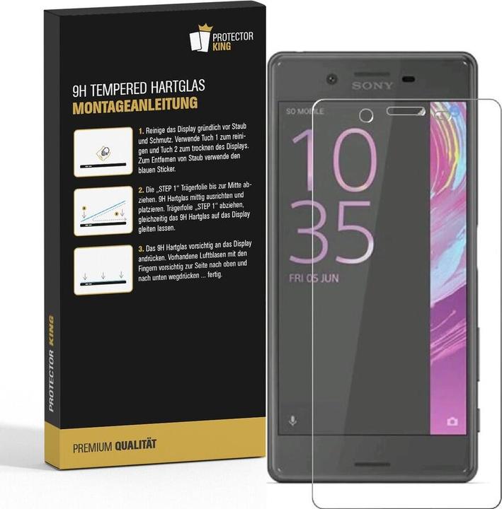 Produktbild Protectorking 2x echtes Tempered 9H Panzerhartglas 3D KLAR (2 Stück, Sony Xperia XA)