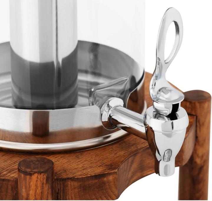 Actual product image Royal Catering Saftspender Saftdispenser Gastro Getränkespender Zapfhahn Holzrahmen 7 L