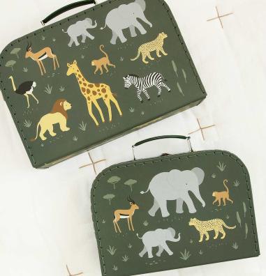 Produktbild A Little Lovely Company Kofferset Savanne