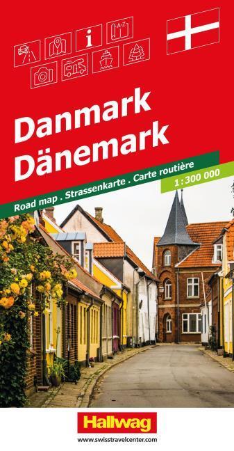 Immagine prodotto Hallwag Strassenkarte Dänemark 1:300.000