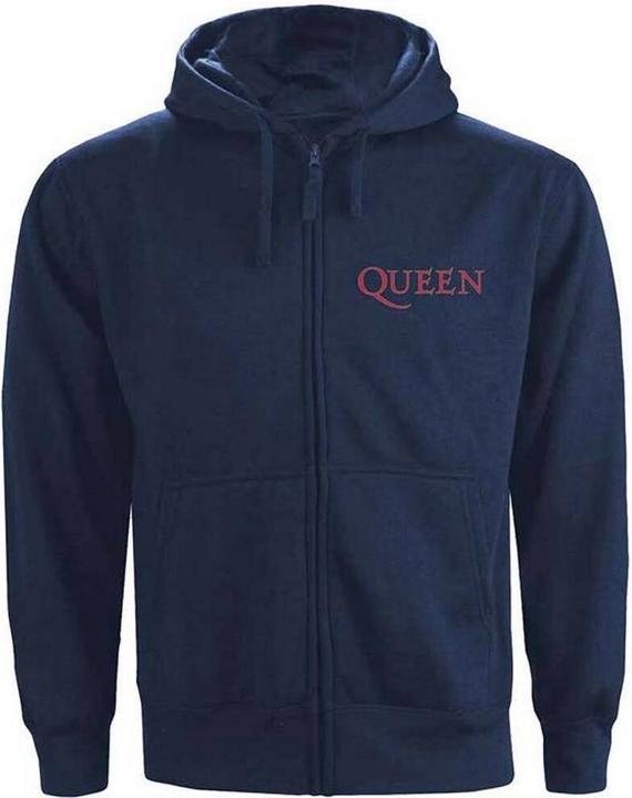 Queen Classic Hoodie mit durchgehendem Reissverschluss