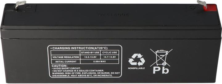 Actual product image Multipower Akku MP2.2-12 Blei Akku, 4,8mm Faston Stecker MP2,2-12 (12 V, 2.20 Ah)