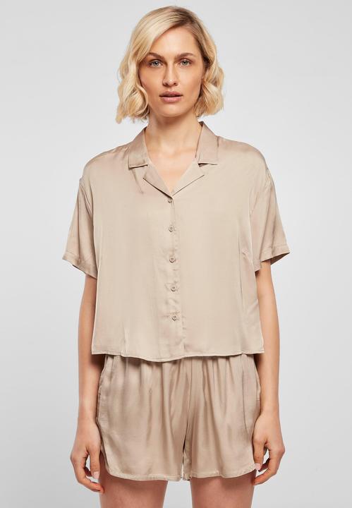 Produktbild Urban Classics Ladies Viscose Satin Resort Shirt - 17070 (XS)