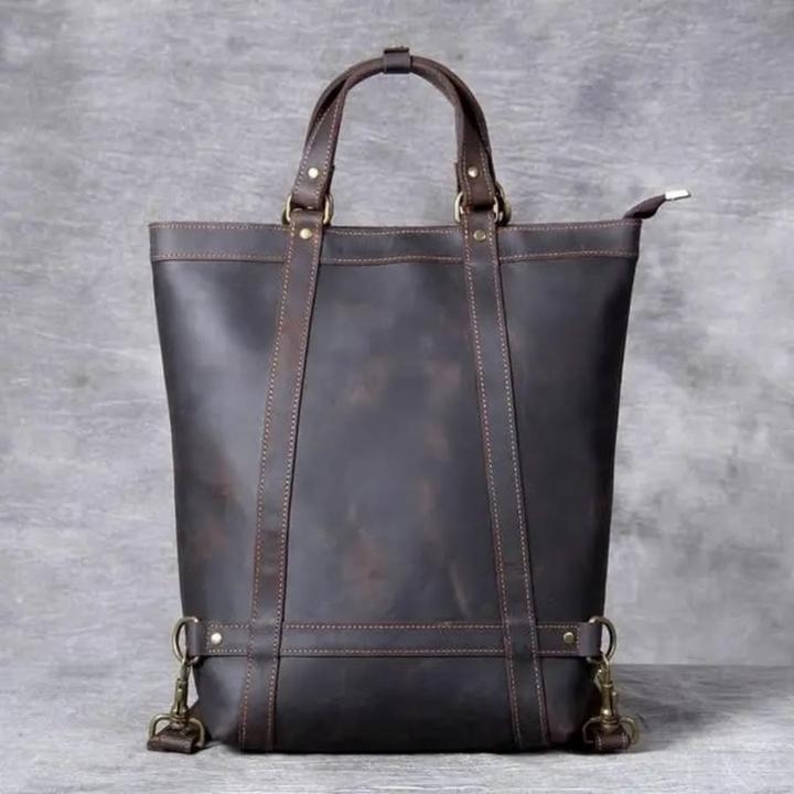 Produktbild Only-Bags.Store Handgefertigter Lederrucksack, Ledertasche Tote