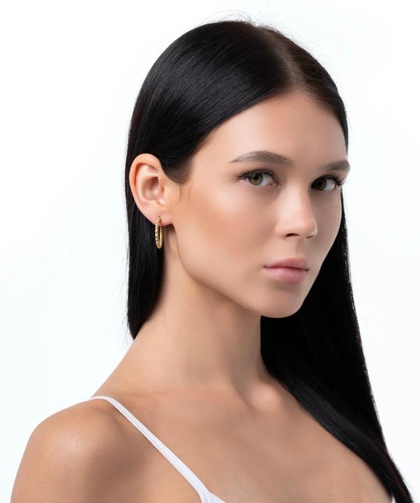 Immagine prodotto Sensora Jewelry Orecchini a cerchio Marine (Pietre di zirconia)