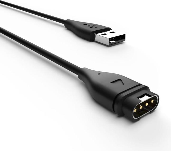 Actual product image Fixed USB Charging Cable for Garmin smartwatch, black