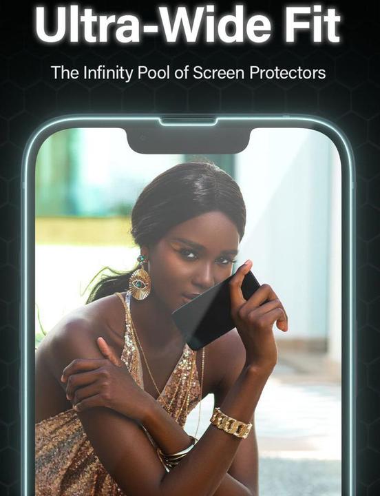 Actual product image PanzerGlass Classic Fit Privacy (1 Piece, Apple iPhone 14 Pro Max)