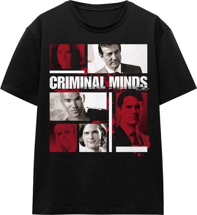 Actual product image Criminal Minds Unisex Adult Character Boxes T-Shirt (M)