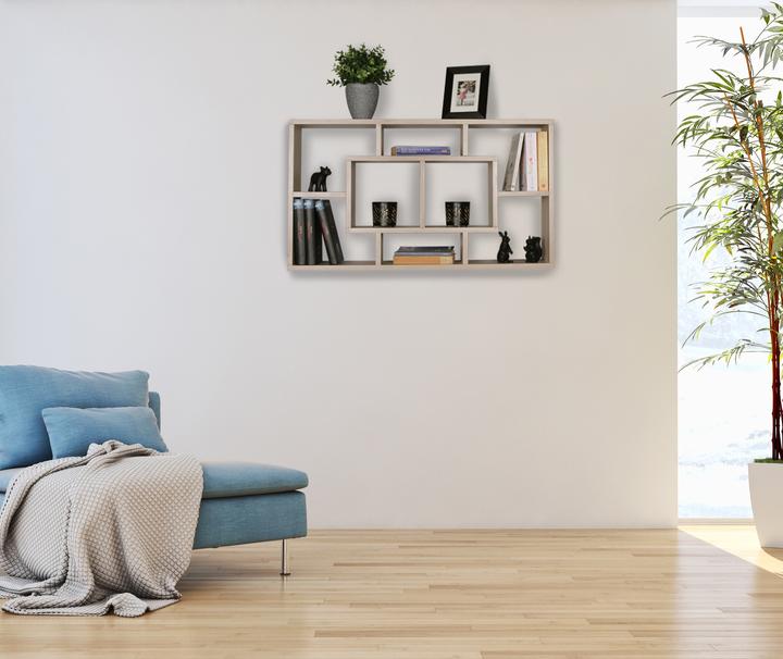 Produktbild FineBuy Regal Holz furniert Weiss (16 x 85 x 48 cm)