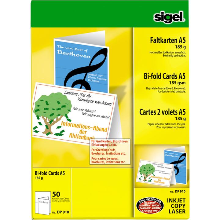 Actual product image Sigel Folding cards (50 pcs.)