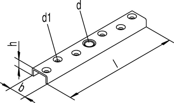 Produktbild Helm Flansch -93 493 Profil 400 Stahl galvanisch verzinkt für Holzflügel