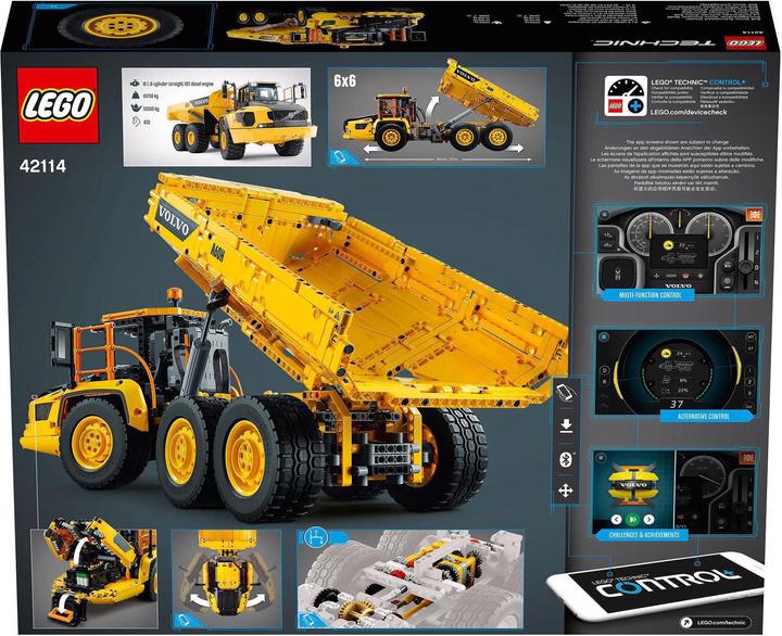 Immagine prodotto LEGO DUPLIKAT Dumper articolato Volvo (42114, LEGO Technic)