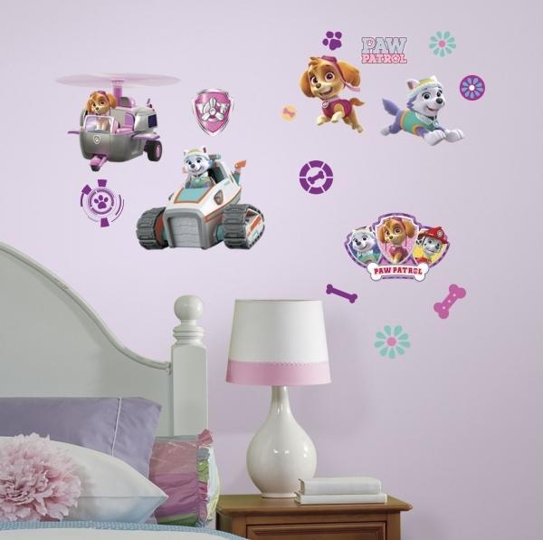 Actual product image Paw Patrol Girl Pups Peel And Stick Wall Decals