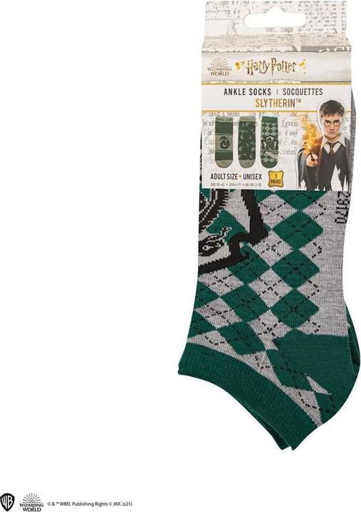 Actual product image Cinereplicas Harry Potter: Slytherin(3 pairs) (pack of 3, 40)