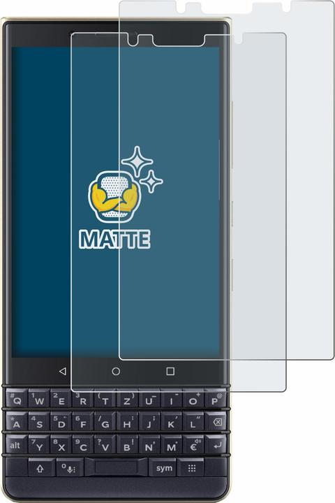 Actual product image BROTECT Anti-glare screen protector matt (2 Piece, Blackberry KEY2 LE)