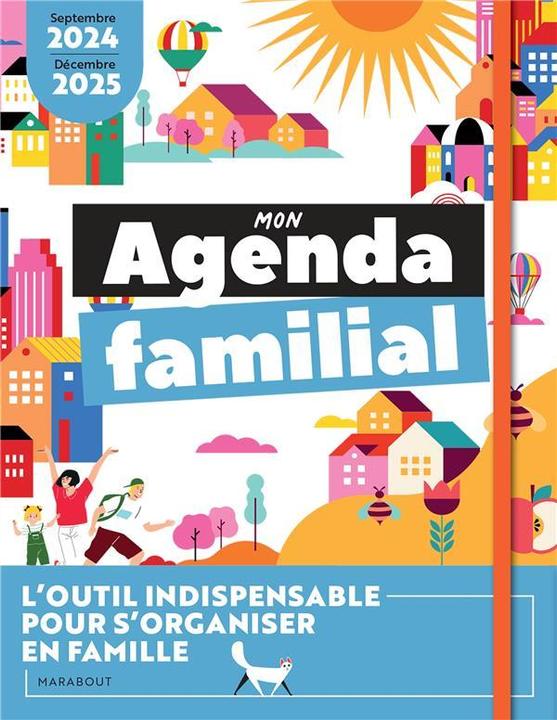 Image du produit Mon agenda familial : septembre 2024, décembre 2025 (Couverture rigide, Français)