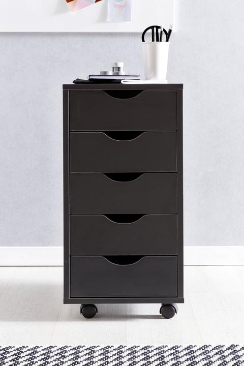 Produktbild FineBuy Rollcontainer Holz furniert Buche