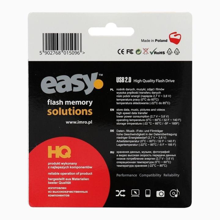 Produktbild IMRO Pendrive EASY / 64 GB (64 GB, USB 2.0, Farbbialy) (64 GB, USB-A, USB 2.0)